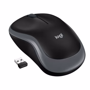 Logitech M185 2,4 GHz bezvadu pele, 1000 dpi, pelēka