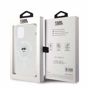 Чехол Karl Lagerfeld IML Choupette MagSafe для iPhone 12 / 12 Pro - прозрачный