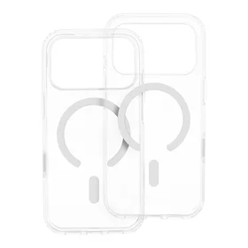 Maciņš priekš iPhone 16 PRO Forcell F-Protect Clear Hybrid Premium saderīgs ar Magsafe caurspīdīgs
