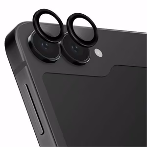 Uniq Optix Alumīnija Tempered Glass objektīvam ar aplikatoru Samsung Galaxy Z Flip 6 - melns