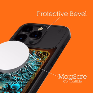 STM Reveal Warm MagSafe vāciņš ierīcei iPhone 15 Pro Max, “Black Realm” krāsā