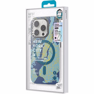 Benks Magnētiskais City New York viedtālruņa apvalks Iphone 16 Plus