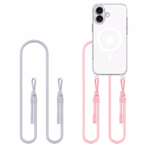 Maciņš TECH-PROTECT FLEXAIR CHAIN MAGSAFE IPHONE 16 pelēks & rozā
