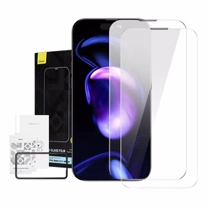 Baseus Crystal aizsargstikls putekļu aizsardzība 0.3mm iPhone 14 Pro Max (2 gab.)