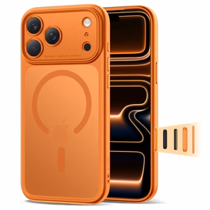 Чехол Tech-Protect Magpeak MagSafe CC для iPhone 17 Pro Max (матовый оранжевый)