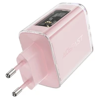 Acefast GaN 65W lādētājs ar 3 pieslēgvietām (1xUSB, 2xUSB C) - zaļš (A45)