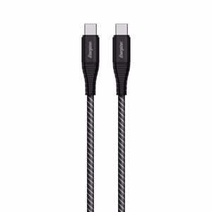 Energizer Ultimate C541CKBK USB-C–USB-C uzlādes un datu kabelis, 2 m, 100 W, melns