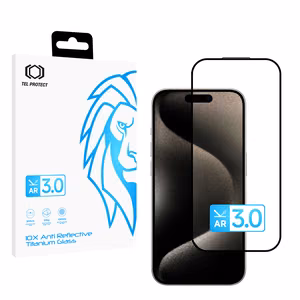 Tempered glass Tel Protect 10X AR 3.0 AntiReflective Titanium forIphone 15 Pro Max