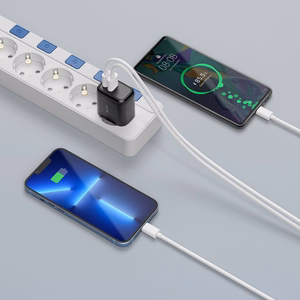 Tech-Protect C20W lādētājs USB-C PD 20W / USB-A QC 3.0 - melns
