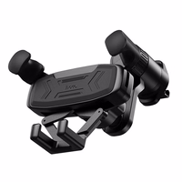 HOCO gravitācijas automašīnas turētājs ventilācijas atverei H66 melns