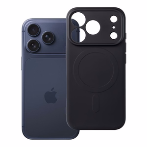 Silikona Mag Cover maciņš modelim iPhone 17 Pro / 18 Pro, saderīgs ar MagSafe ar kameras aizsardzību – melns
