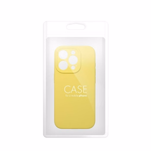 Case for iPhone 15 PRO MAX Silicone 2mm (camera protection) compatible with MagSafe yellow