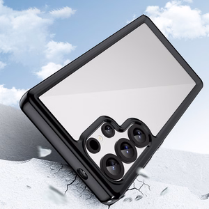 Viedtālruņa apvalks (m) ar Gel Frame Samsung Galaxy S25 Ultra - melns (m)