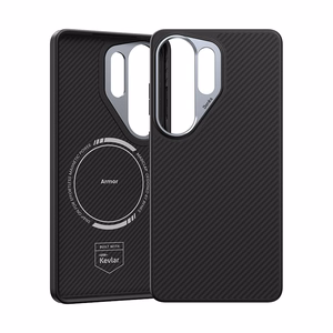 Benks Magnetic Armor Pro Kevlar maciņš metāla rāmis 600D G050 priekš Samsung Galaxy S26 Ultra melns