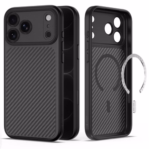 Tech-Protect MagCam MagSafe karbona maciņš iPhone 18 Pro Max / 17 Pro Max, melns
