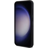 Karl Lagerfeld silikona Ikonik Metal Pin viedtālruņa apvalks Samsung Galaxy S23 FE - melns