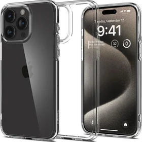 Spigen Ultra Hybrid viedtālruņa apvalks iPhone 15 Pro Max - caurspīdīgs