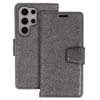 Glitter Magsafe Viedtālruņa apvalks Samsung Galaxy S24 Plus melns