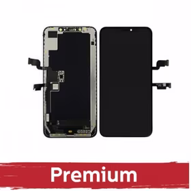 LCD Displejs Saderīgs ar iPhone Xs Max Melns (Hard OLED / Premium)