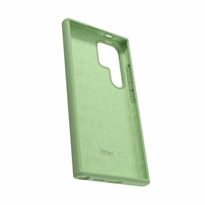 Etteri Silikona maciņš for Samsung Galaxy S25 Ultra gaiši zaļš