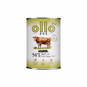 Ollo Plus Collagen Beef – mitrā suņu barība ar liellopu gaļu un kolagēnu, 400 g