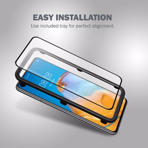 Crong 3D Armor Glass 9H rūdīta stikla ekrāna aizsargs Huawei P40, ar uzstādīšanas rāmi