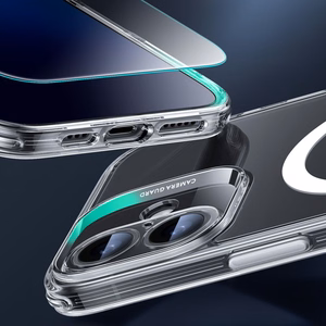 ESR Classic Pro Komplekts Halolock Magnētiskais viedtālruņa apvalks iPhone 16 - Caurspīdīgs