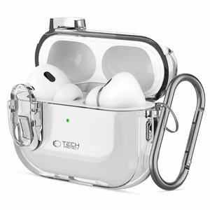 Tech-Protect Slim Hook apvalks AirPods 1 / 2 (m) - skaidrs