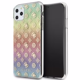 Guess GUHCN65PEOML iPhone 11 Pro Maxmulticolor cietais maciņš Iridescent 4G Peony