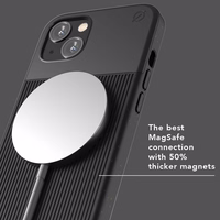 ATOM STUDIOS maciņš SPLIT WOOD FIBRE MAGSAFE IPHONE 13 melns