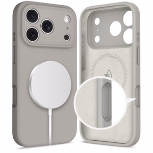Tech-Protect Silikona Magnētiskais viedtālruņa apvalks iPhone 17 Pro Max - pelēka