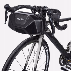 WILDMAN ceļojumu soma velosipēda stūrei ar rāvējslēdzēju, 3,5L, X9, melna