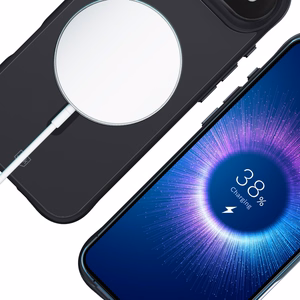 3mk Smoke magnētiskais viedtālruņa apvalks iPhone 17 Air - melns daļēji caurspīdīgs