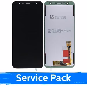 LCD displejs, saderīgs ar Samsung J610 J6+ / J415 J4+, melns (Service Pack)