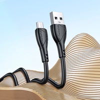 Borofone Kabelis BX121 Enerģija - USB uz Micro USB - 2,4A 1 metrs - melns
