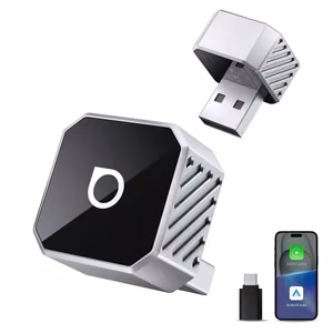 Bezvadu CarPlay/Android Auto adapteris Ottocast Mini Cube sudraba CP88-T3