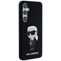 Karl Lagerfeld silikona Ikonik viedtālruņa apvalks Samsung Galaxy S24 - melns