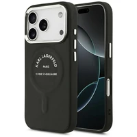 Karl Lagerfeld Karl RSG Logo Magnētiskais viedtālruņa apvalks iPhone 17 Pro - Melns