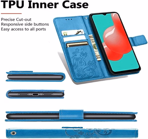 Korpuss Flower Book Samsung A346 A34 5G blue