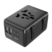Blitzwolf BW-TA1 4-in-1 ceļojumu adapteris 2xUSB + C + PD 20W