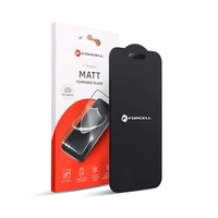 Forcell Matt aizsargstikls - Iphone 12 Pro Max melns