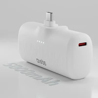 SBS EcoPower 5000 mAh 10W portatīvais lādētājs ar iebūvētu USB-C portu - balta