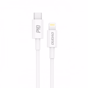 USB Kabelis Dudao L6X balts Type-C / Lightning 100cm (līdz 20W)