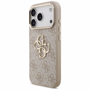 GUESS GUE005597 (4G PU Big Logo) aizsargvāciņš ierīcei iPhone 18 Pro Max / 17 Pro Max, krāsa – rozā