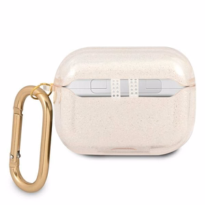 Guess GUAPUCG4GD AirPods Pro cover gold/gold Glitter Collection