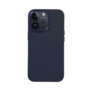 Crong Color Cover LUX Magnetic vāciņš ierīcei iPhone 15 Pro, saderīgs ar MagSafe, tumši zils