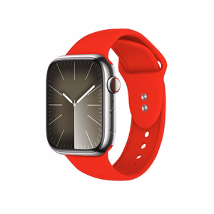 Crong Liquid siksniņa Apple Watch 44 / 45 / 46 / 49 mm, sarkana
