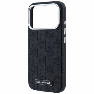 KARL LAGERFELD maciņš IPHONE 18 Pro Max/17 Pro Max saderīgs ar MagSafe (Mono Resin Logo) (krāsa: melna)