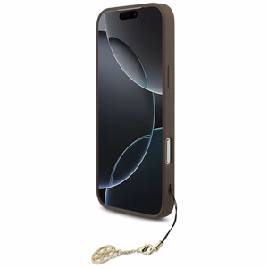 Guess 4G Charms Collection MagSafe чехол для iPhone 17 Pro Max - коричневый