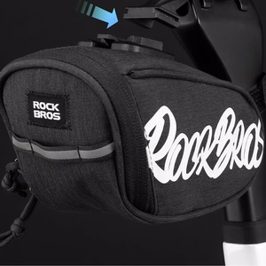 Rockbros G007 Flash Journey velosipēda sēdekļa soma, 0.8L – krāsa: melna